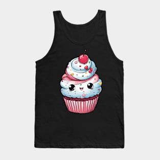 Cute Cupcake Cartoon Tank Top